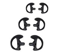 LLHCF 3 Pairs Ear Molds Soft 2-Way Radio Earmold Replacing Earpiece Insert For Acoustic Coil Tube Kits Headphone Acces Silicone Earmold Ear Piece