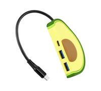 LLHCF 3 Port USB C Charging Adapter Fast Charging Phone Extension Power Socket Adapter 2x USB3.0+Type C Port For Phone Wall Charging Adapter