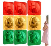 LLHCF 3Pcs Vibrant Polyacrylate Reflectors Fostering Creativity Through Visual-Spatial Learning Activities Multicolored Perceptual Bubble Glass Set