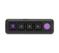 LLHCF 4 Key Mechanical Gaming Keyboard Customizable Hot Swap Key Color LED Lighting Programmable Small Keypad