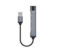 LLHCF 4 Port USB3.0 2.0 Adapter For High Efficiency Office Work Easy Keyboard And Expansion USB Splitter