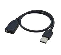 LLHCF 40cm Long USB A 2.0 Male To Type E (C Prepose) Panel Connection Cable Wire Efficient Data Rate & Power Delivery USB C Charging Wire