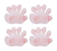 LLHCF 4pack Flexible Five Finger Pet Bath Brush Antiskid Bathing Gloves With Soft Bristles For Effective Hair Removal Soft Brush