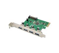 LLHCF 4Ports USB PCIE Expansion Card VL805 High Chip USB3.0 5Gbps PCI For Express 2.0 Adapter Power