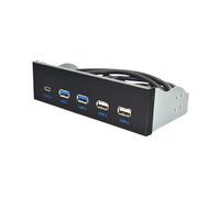 LLHCF 5.25" USB 3.1 Front Panel USB Hubs 2Ports USB3.0 + 2Ports USB2.0 + 1Port TypeC With TypeE Connectors For Desktop