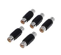 LLHCF 5 Pcs Female To Female O Video Cable Plug Adapter Connector Plug Adapter Connector Terminal Socket Male Cable Solder Parts Wire Butt Screw Interface Digital Disconnect Assorted Crimp
