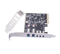 LLHCF 5 Port USB Expansion Card PCIe 3.2 Gen 2 For Desktop With 2 USB A And 3 USB C Port 10Gbps USB C PCIe Card