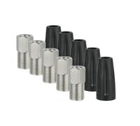 LLHCF 5Pcs Bike Hydraulic Disc Brake Hose Tightening Screw 8mm Thread Stainless Steels Hollow Bolt Silicone Caps Connecting Bolt Bike Hydraulic Disc Brake Hose Tightening Screw