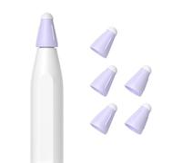 LLHCF 5Pcs Wear Resistant Silicone Fiber Tip Cover Pencil Nibs Protector For Pencil 1/2/3 Drawing Noiseless Touchable Screen Portable Accessories For Tablets