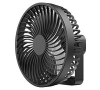 LLHCF 6.5inch Canopy Fan With Hook Rechargeable Timing Tent Fan 2000mAh Ceiling Fan 4-Speed For Dormitory Bedroom Bedside