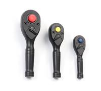 LLHCF 72 Tooth Ratcheting Wrench Set 3Pcs 1/4'' 3/8'' 1/2'' Drives for Efficient Use Mechanical Maintenance Bicycles Repair Household Repair Wrench Set