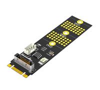 LLHCF 7Pin B+M Key To 2.5inch Solid States Disk Enclosure Solid States Disk Enclosure Hard Disk Adapter Socket For 2242 2260 2280