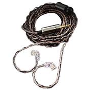 LLHCF 8 Core Silver Plated Hifi Earphone Cable Headset Cables 2pin 0.75mm For QKZ-ZXN/ZXT/AK6 Earphone Cable
