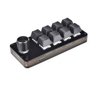 LLHCF 8 Key Macro Programmable Keyboard Mechanical Gaming Macro Keyboard With Knob KeyPad Hot Swap Gaming Keyboard