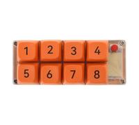 LLHCF 8 Key Small Keyboard With Macro Functions Ergonomic Single Hand Operate Operates Small Keypad With Backlight For Gamers