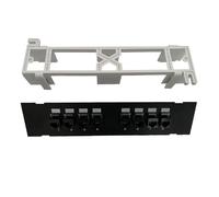 LLHCF 8 Ports Panel CAT6 RJ45 Extender Keystone Gigabit LAN Coupler Plug Module Slot For Internet Ethernet