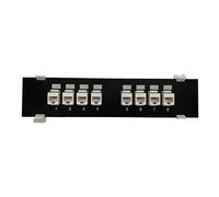 LLHCF 8 Ports Panel CAT6 RJ45 Extender Keystone Gigabit LAN Coupler Plug Module Slot For Internet Ethernet