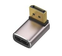 LLHCF 8K DisplayPort 1.4 Adapter 90 Degree Gold Plated Adapter Right Angled DisplayPort Male To Female Vertical Connectors Converter Converter
