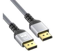 LLHCF 8K DisplayPort Cable DP1.4 Video Supports 60Hz Refreshes Rate 32.4Gbps Bandwidth For High End Gaming Monitors High Refreshes Rate