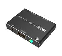 LLHCF 8k DisplayPort Splitter 1 In 2 Out 8K@30Hz 4K@6Hz DisplayPort Splitter Adapter 1x2 Port DisplayPort Splitter For Monitors