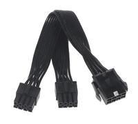 LLHCF 8Pin Ffemale To Two PCIE 8Pin (4+4) Cable For Mainboard Power Extension Cable 20cm 30cm