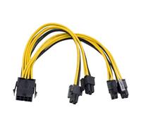 LLHCF 8Pin Graphics Card Power Cord 8pin To Two 8pin/6pin Splitter Cord 18AWG For K80 A100 P40 V100 A6000