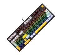 LLHCF 98Key Mechanical Keyboard With LED Lighting Comfortable Feel Keycap For Gamers And Typists In Small Space Keyboard