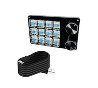 LLHCF 9Key/10Key/12Key/15Key Mechanical Macro Keypad With Personalizes Knob Hot Swappable Switches For Gamers And Programmers