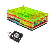 LLHCF Acrylic Protector Optional Heatsink Fan For RPi 5 Board Housing Case Improved Functionality And Easy Installation