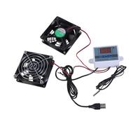 LLHCF Adjustable Speed 80mm USB Cabinets Cooling Fan For Home Theater Cabinets Pet Kennels Router Coolers 44CFM Air Volunms