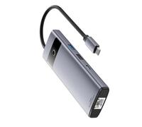 LLHCF Aluminum Type C Hubs With 4K HDTV PD100W USB3.0 Fast Speed Data Transfer And Networking Port Type C Hubs