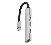 LLHCF Aluminum Type C To USB Hub Converter USB Devices To Your Type C Port For Office School On Travel Use