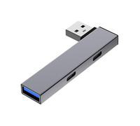 LLHCF Aluminum USB3.0 Splitter USB To Double Type C And USB Expansion Port Hubs Compatible For Window Androids Devices
