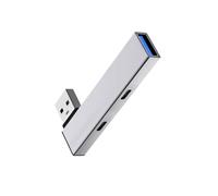LLHCF Aluminum USB3.0 Splitter USB To Double Type C And USB Expansion Port Hubs Compatible For Window Androids Devices