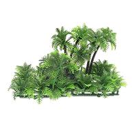 LLHCF Aquarium Small Aquatic Decoration Artificial Water Ornaments Coconut Trees Fish For Tank Decoratio Aquarium Décor