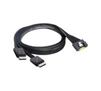 LLHCF Assembly Server Data Cable SFF 8654 8i To 2x SFF 8611 4i Shortcircuits Tested Industrial Computer Host Cable PCIe Double Adapter