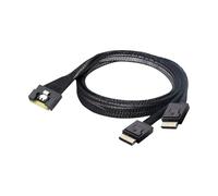 LLHCF Assembly Server Data Cable SFF 8654 8i To 2x SFF 8611 4i Shortcircuits Tested Industrial Computer Host Cable PCIe Double Adapter