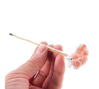 LLHCF Betta Fish Training Wand Betta Starter Kits Resin Training Stick NaturalHabitat Fishtank Tail Wand Aquariums Decor Aquariums Decoration Fish Equipment Resin Decoration