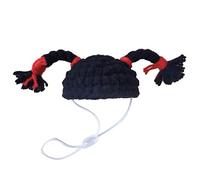 LLHCF Bird Hat Costume With Adjustable Stretchy Chin Strap Hamsters Hats Fun Knit With Upright Braids For Small Pet