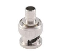 LLHCF BNC RG58 RG59 RG60 Transfer Adapter Metal Male Crimp Connection In Offices CCTV Camera Connectors 1PC
