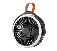 LLHCF Camping Fan 4 Speeds Hanging Fan With LED 2400mAh Rechargeable Ceiling Fan For Boys Girls Outdoor Workout