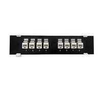 LLHCF CAT6 UTP Extender Adapter 8 Ports Rj45 Cat6 UTP Keystone Coupler Wall Mount Module Bracket Toolless Panel
