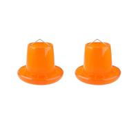 LLHCF Chicken Feeder Hen Drinker 3 Kg / 6.6 Pound Capacity Food Dispenser For Birds Small Poultry Feeding Equipment Baby Chick Feeders Stand Base No Waste For Brooder