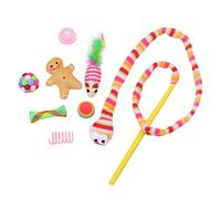 LLHCF Christmas Pet Toy Cats Cute Funny Sets Gift Simple Accessories Interactive For Indoor Plush Christmas Pet Interactive Indoor Ball