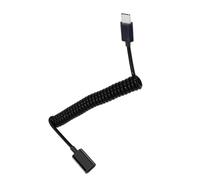 LLHCF Coiled USB C To USB3.1 Adapter Cable 10Gbps Data Speed Efficient Power Delivery For Type C Mobile Devices USB Adapter