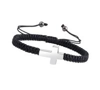 LLHCF Comfortable Pet Remembrances Crossed Adjustable Wrist Rope Memorial Jewelry Accessory For Pet Loss Hand Braiding Chain