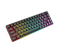 LLHCF Compactly Mechanical Keyboard 68Keys Wire Keyboard With LED Backlighting And Durability Build High Performances