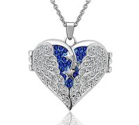 LLHCF Dainty Heart Shape Urn Necklace For Ashes Cremation Jewelry For Men Women Necklace Memorial
