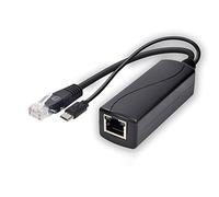 LLHCF DC48V Input To DC5V Output POE Splitter POE Injector MicroUSB Type C DC5.5x2.1mm DC3.5x1.35mm For Camera