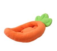 LLHCF Dog Bed Stylish Carrot Nest For Small Puppy Kitten Cartoon Basket Pet Bed Detachable Cushion For Household